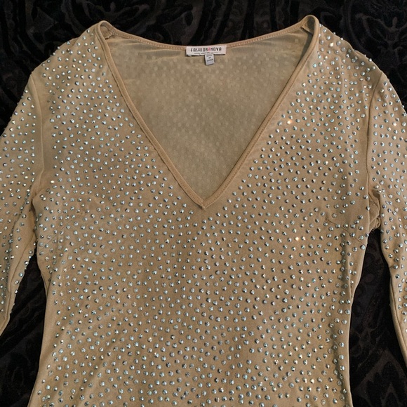 Fashion Nova Rhinestone Going Out Dress - Picture 7 of 7